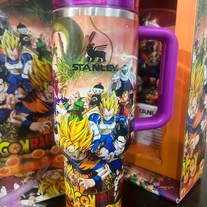 Quencher H2.0 Dragon Ball Z Mug with Purple Handle Tumbler 40oz.